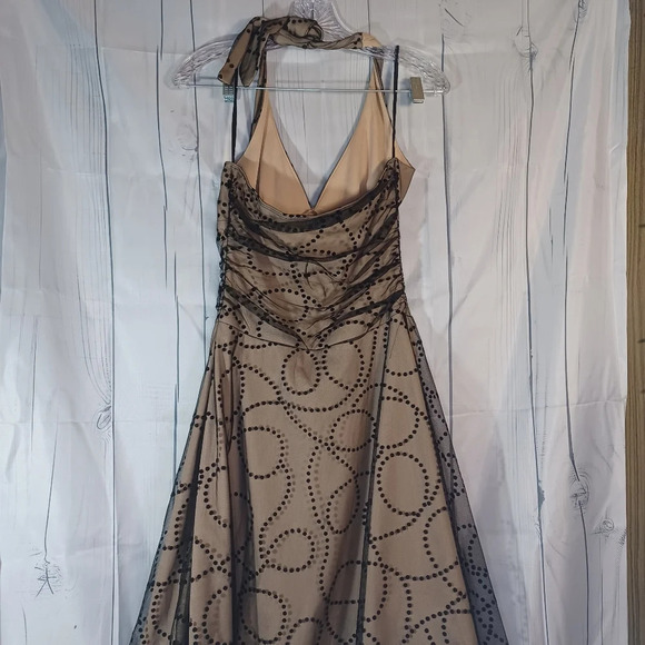 Ruby Rox halter style dress With Lace Overlay - Picture 6 of 9